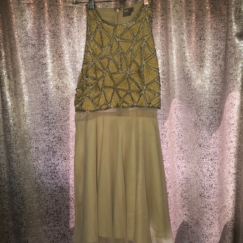 Embellished mini dress